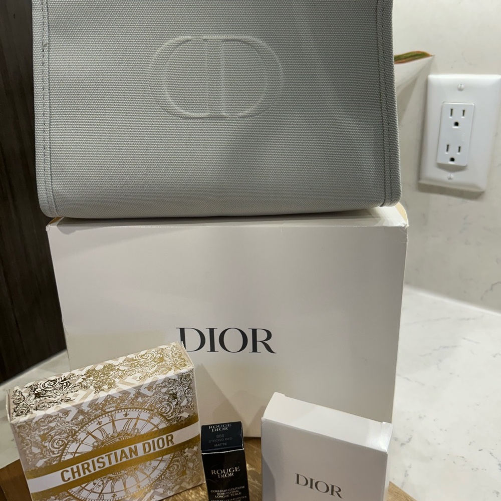 Dior Cosmetic Bag with Accessories